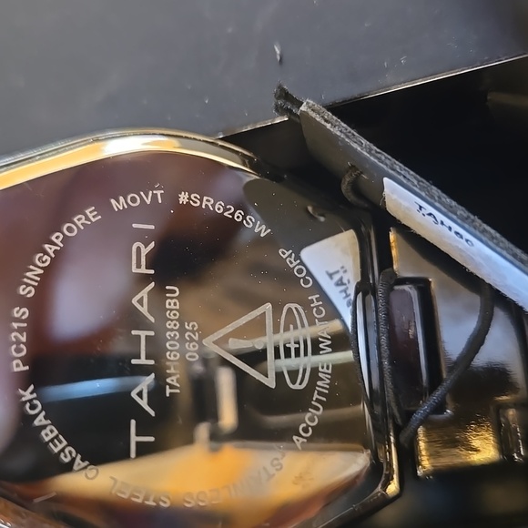 Tahari Men's Watch with Black and Silver Tones - Picture 3 of 3